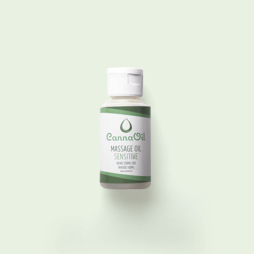 Cannatheek Massage Olie Sensitive 100 ml, zachte natuurlijke massage-olie
