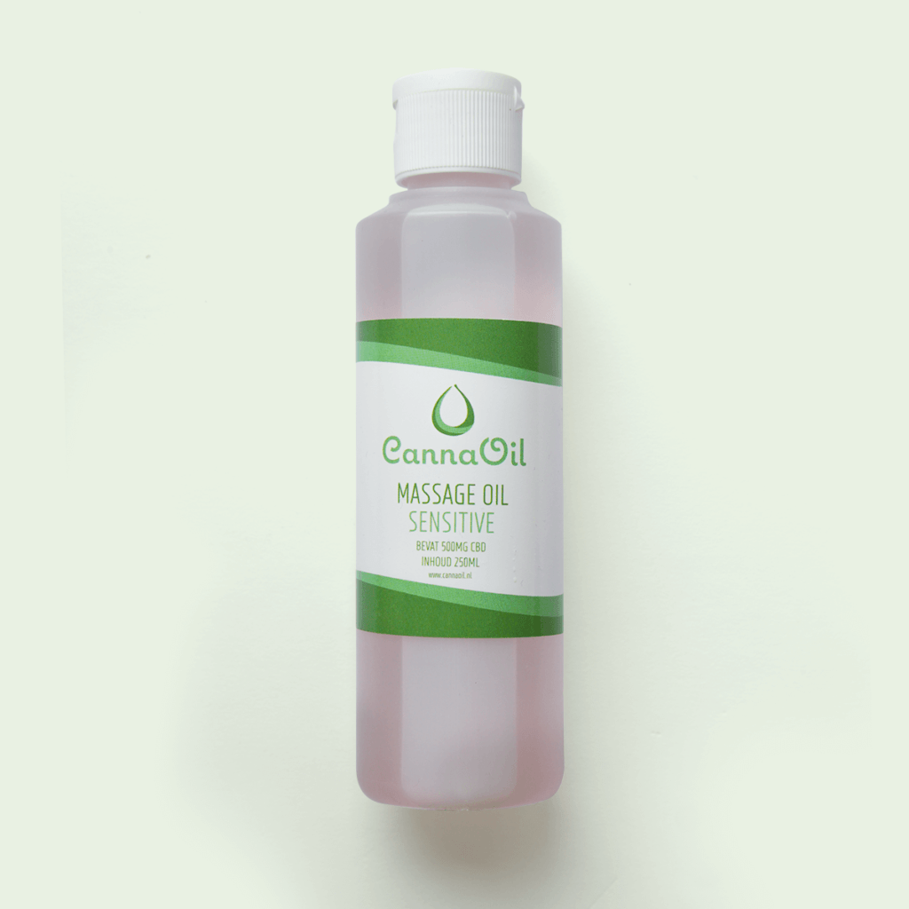 Cannatheek Massage Olie Sensitive 250 ml, zachte natuurlijke massage-olie